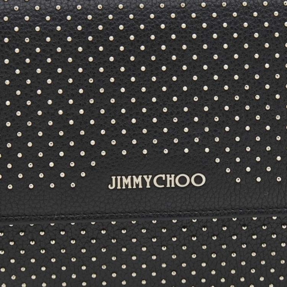 Jimmy Choo Pristine Clutch Black Leather Studded - Picture 5 of 10